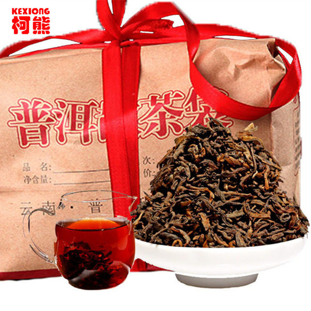 Natural Herbal Detox Puer Tea Energy Boost for Men Women Ripe Pu erh 500g
