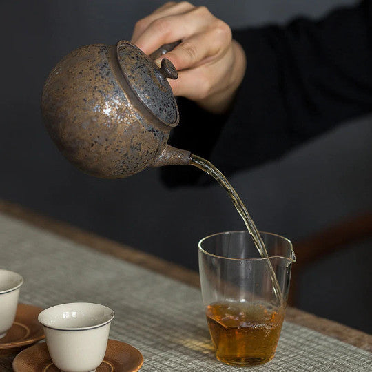 Ceramic Kyusu Teapots Gongfu Tea Pot 320ml