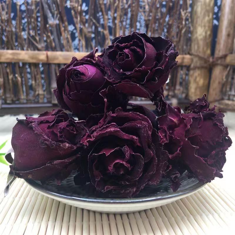 250g Organic Rose Herbal Tea Yunnan Dark Red Rose Flwoer Tea Natural Rose Tea