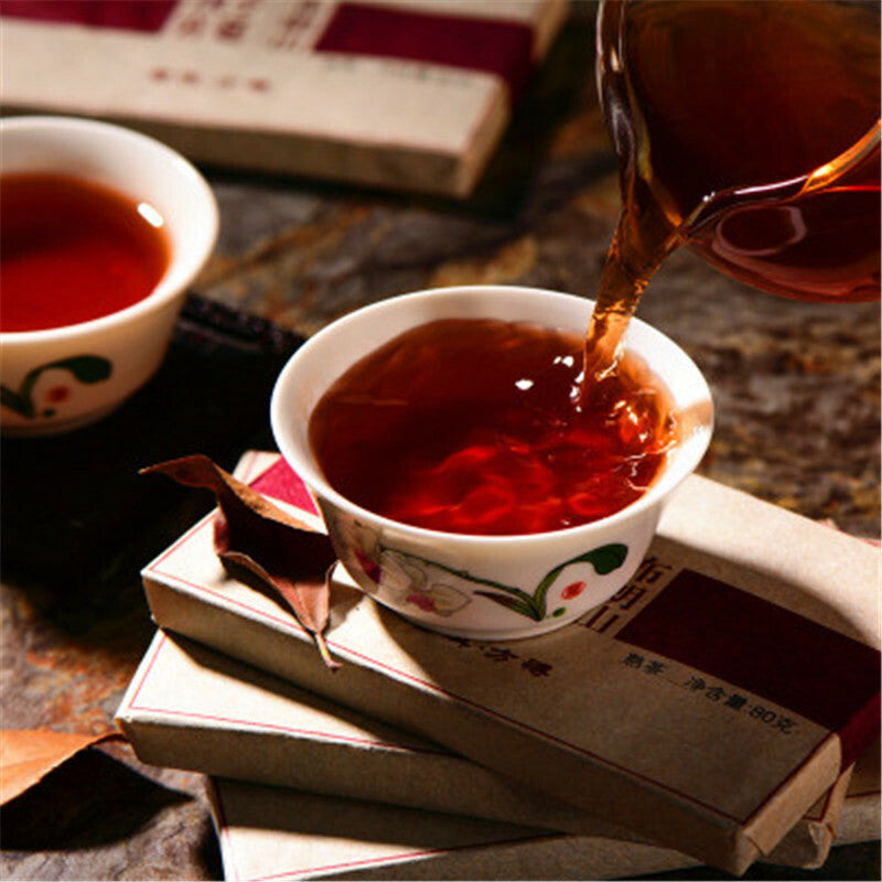 Yunnan Health Care Pu Er Tea Puerh Tea Ripe Tea 80g Pu Erh Tea Brick Tasty Tea