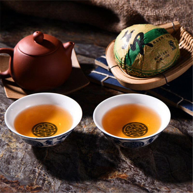 100g Yunnan Old Tea Tree Puer Tea Cakes Shen Pu'er Tea Cake Cha Pu-erh Green Tea