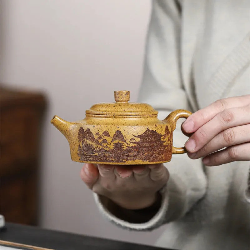 220ml Chinese Yixing Purple Clay Zisha Tea Set Teapot Tea Infuser Kettle Teaware
