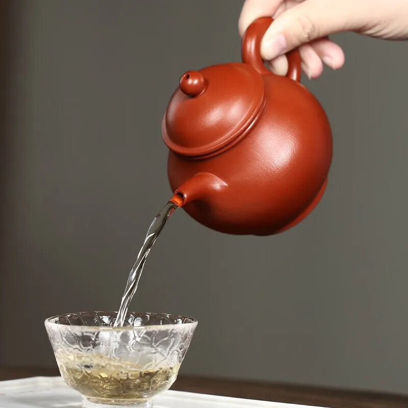 Yixing Zisha Teapot Teacup Raw Ore Pear Skin Da hong pao Tea Zisha Tea Set Pan