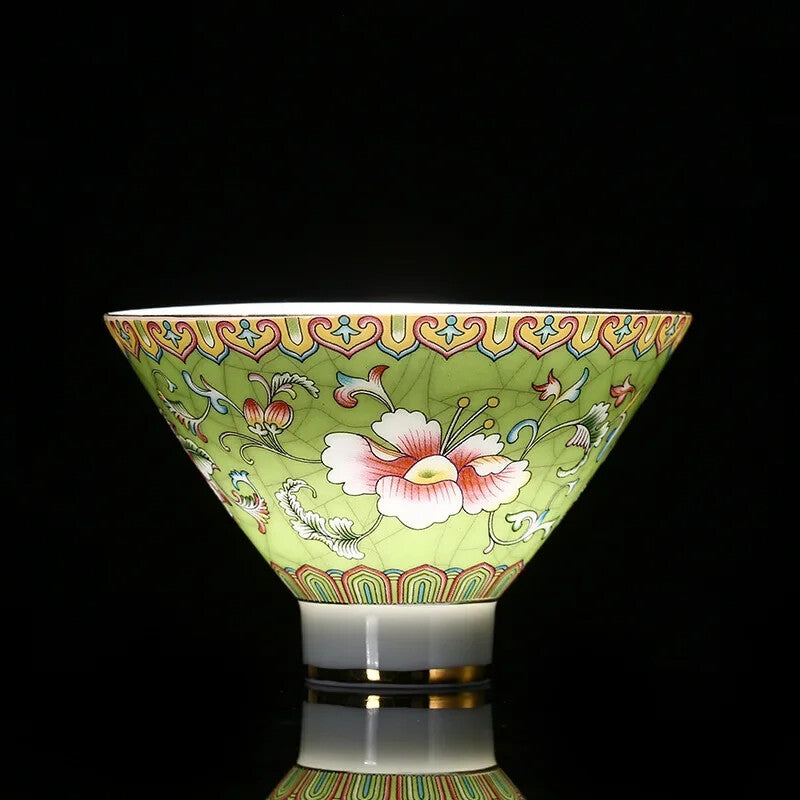 Jingdezhen Ceramic Teacup Hand Painted Phnom Penh Tea Cup Handmade Tea Set