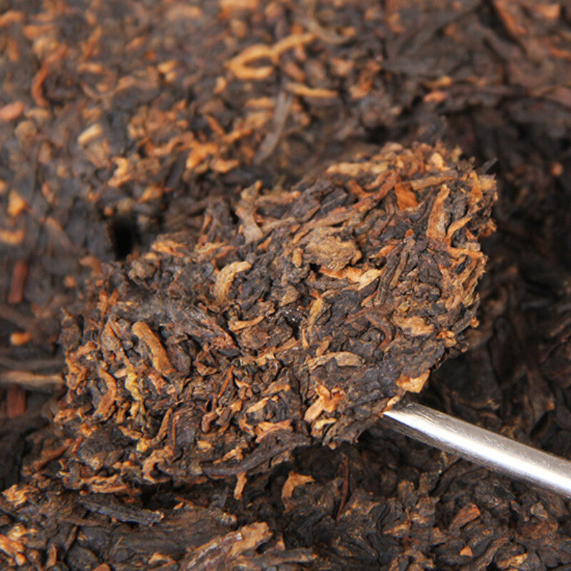 380g Menghai Big Pu'er Tea Cake Premium Cooked Pu-erh Black Tea Gift Tea