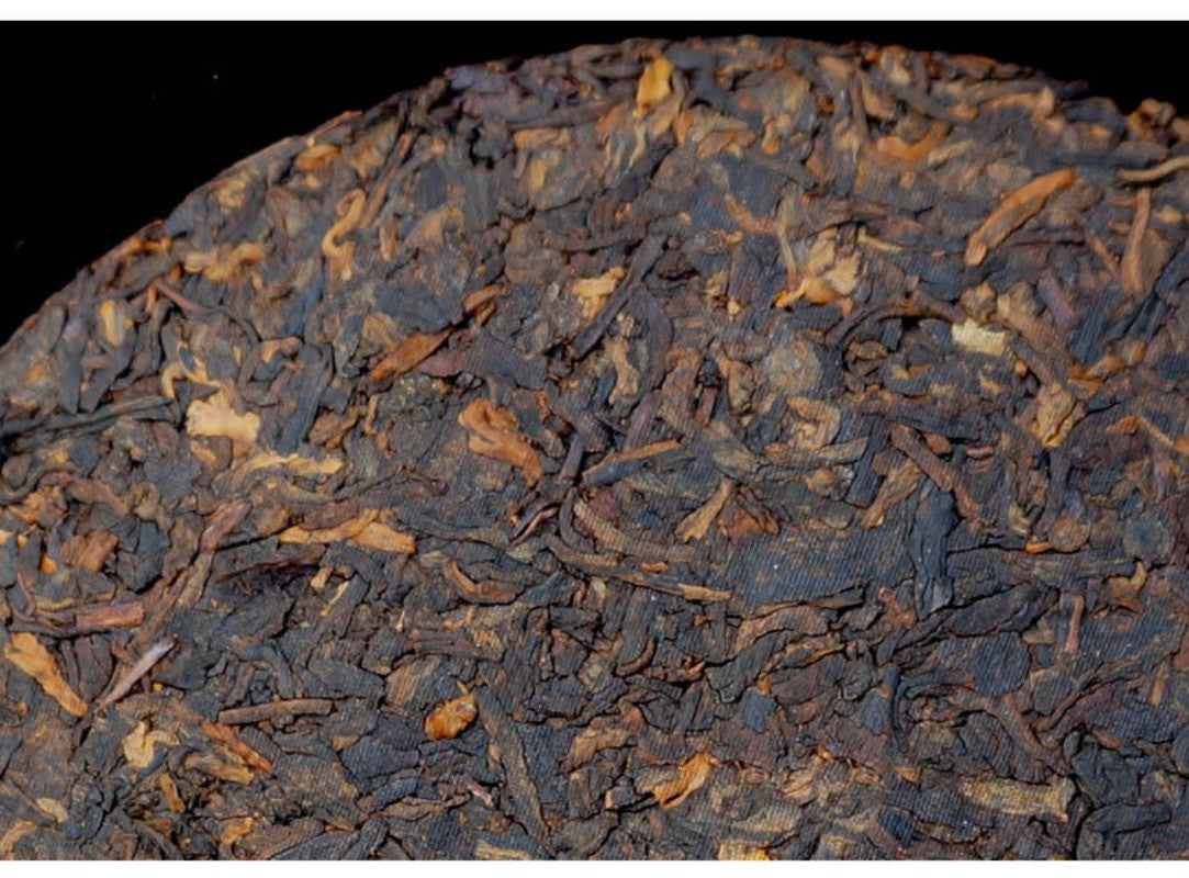357g Yunnan Tea Tree King Pu'er Tea Ripe Tea 2019 Jingmai Lanxiang Qizi Cake Tea