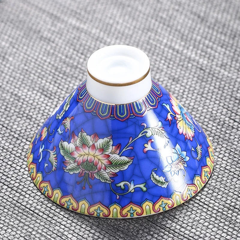 Jingdezhen Ceramic Teacup Hand Painted Phnom Penh Tea Cup Handmade Tea Set