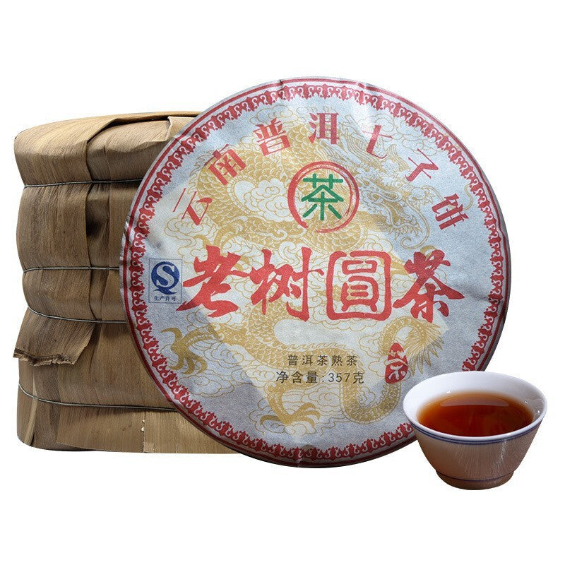 357g Old Tree Round Tea Yunnan Pu'er Tea Cake Tea Old Tree Tea Fermentation