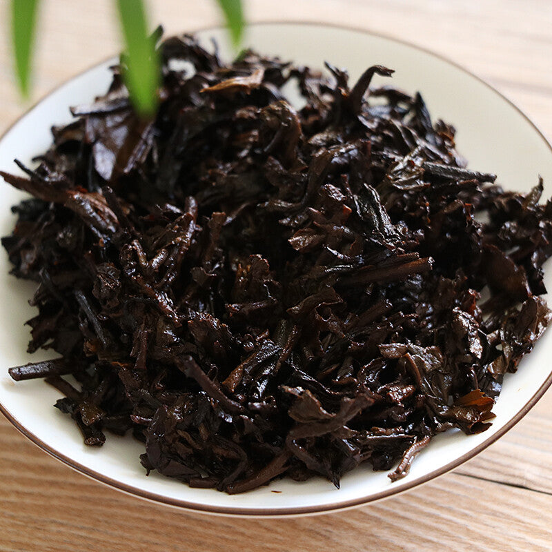 High Mountain Arbor Materials Xiaguan FT7573 Puerh Puer Ripe Tea Cake 357g 2017