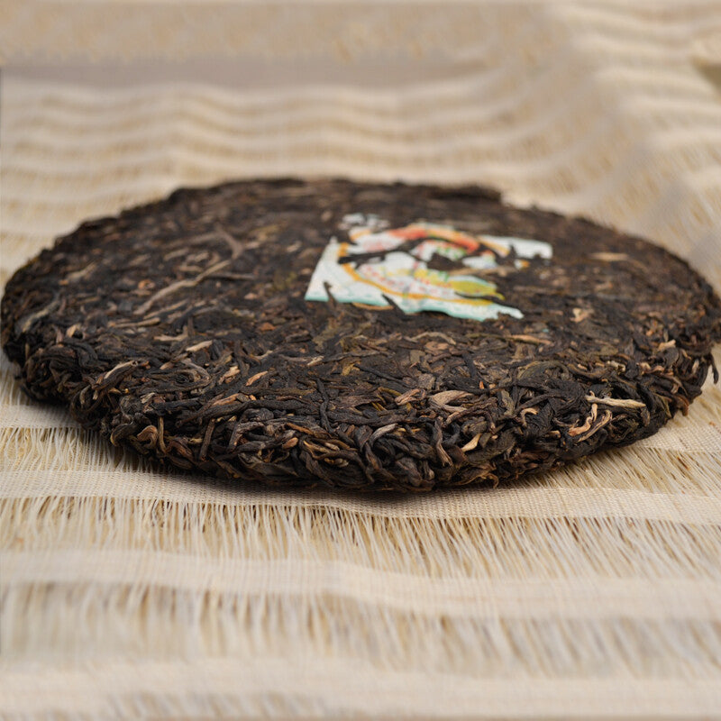 2007 Ba Jiao Ting Liming Tea Peacock Township Pu'er Tea Raw Tea Green Cake 357g