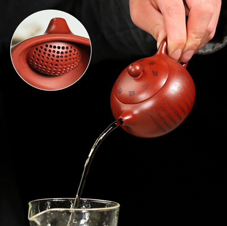 Yixing Raw Ore DaHongPao Teapot Zisha Teapots Health Beauty Kettles Tea Pot Purp