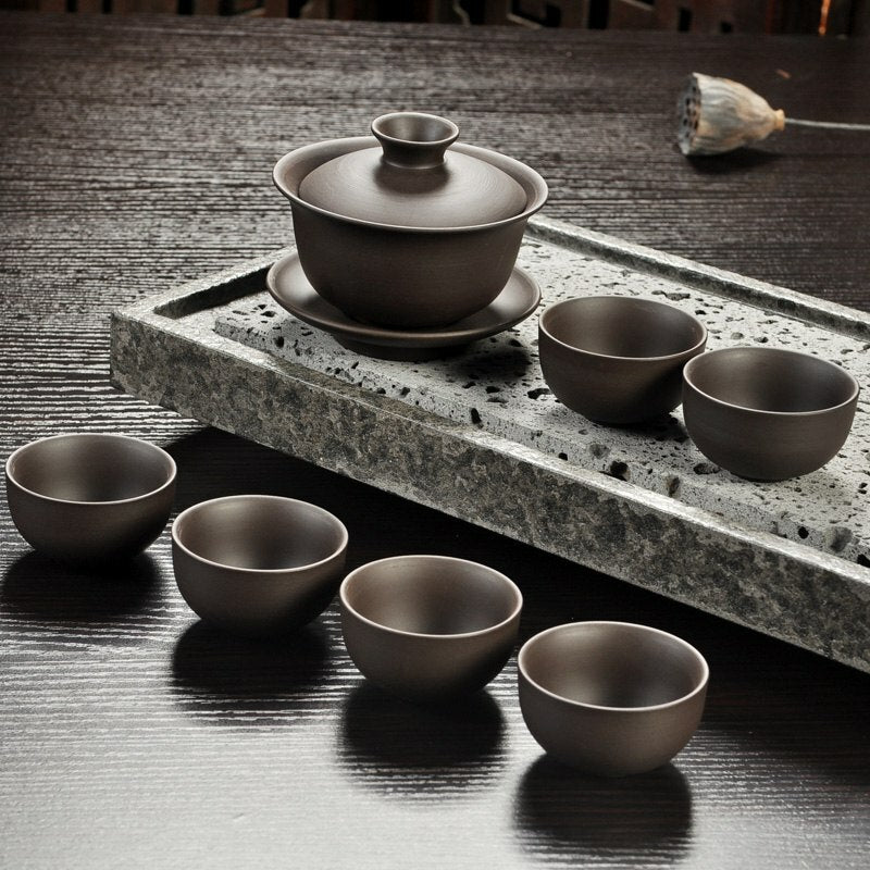 Handmade Drinkware China Kung Fu Purple Sand Teapot Tea Set Ceramic Teapot Cup