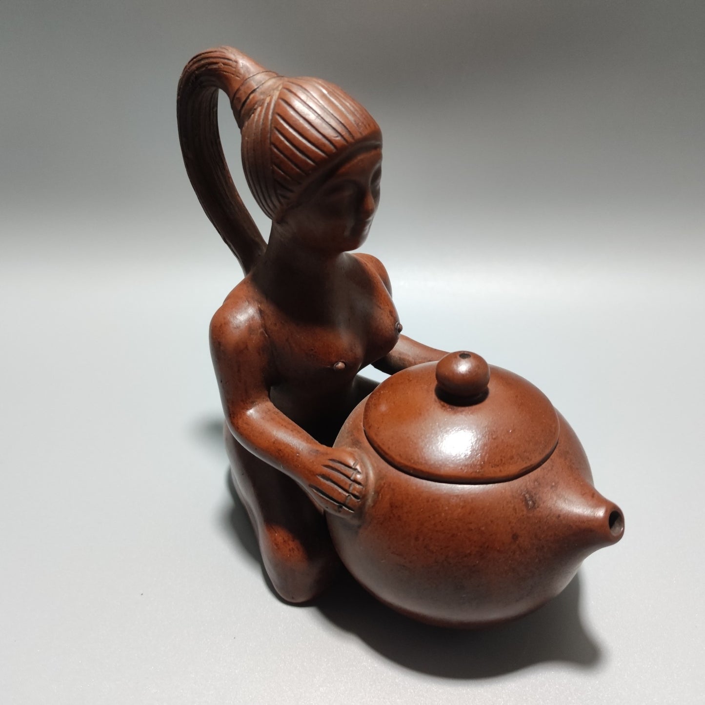 Chinese Yixing Purple Clay Teapot Tea Set Pot Zisha Ceramic Pretty Woman Tea Set