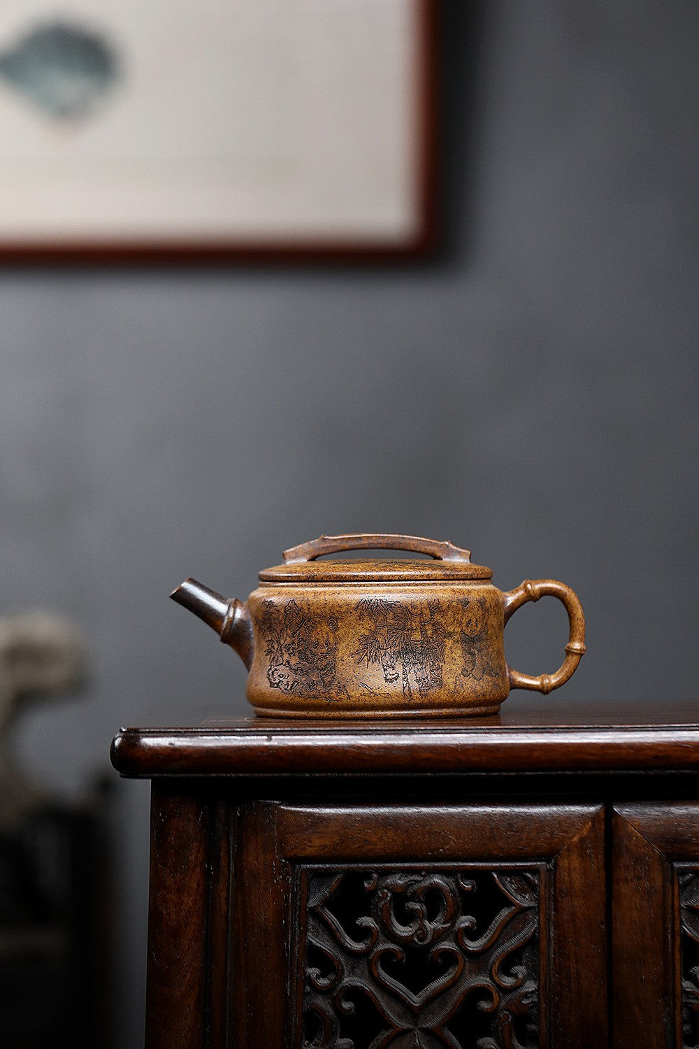 China Yixing Purple Clay Teapot Panda Teapot for Home Tea Set National Trend