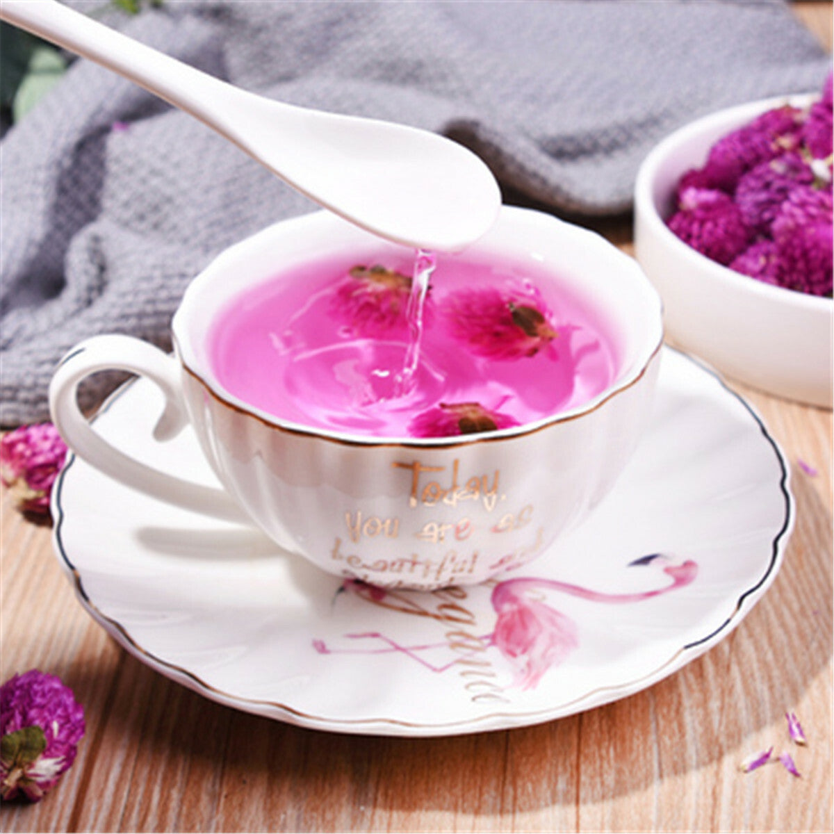 Traditional Preserved Flower Tea Flos Gomphrena Globosa Flower Tea Green Tea