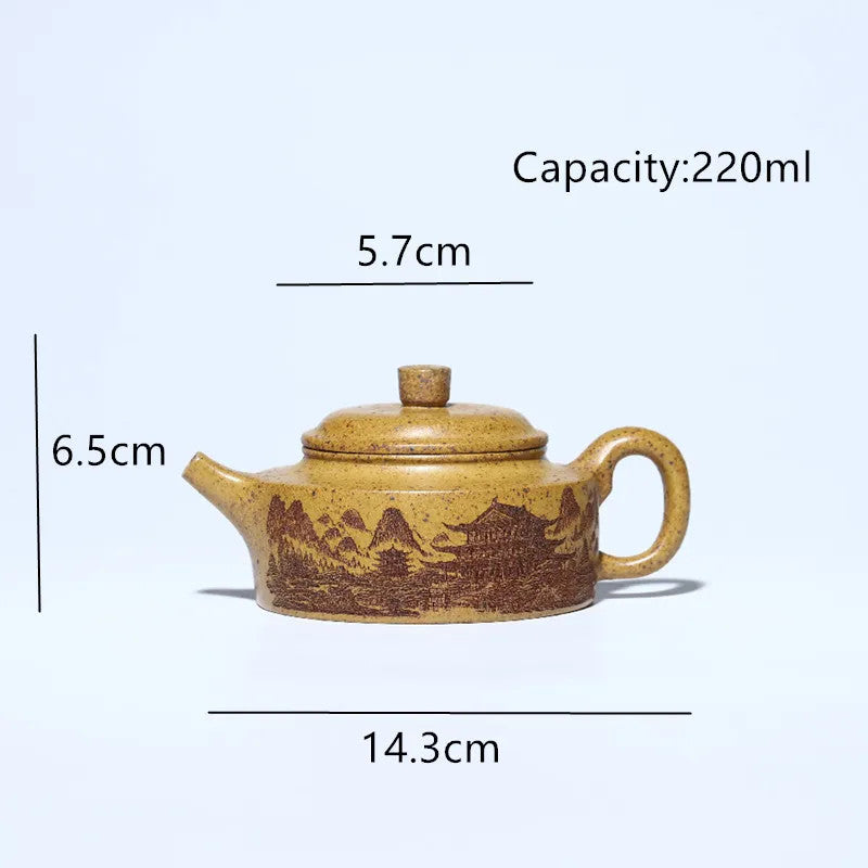 220ml Chinese Yixing Purple Clay Zisha Tea Set Teapot Tea Infuser Kettle Teaware