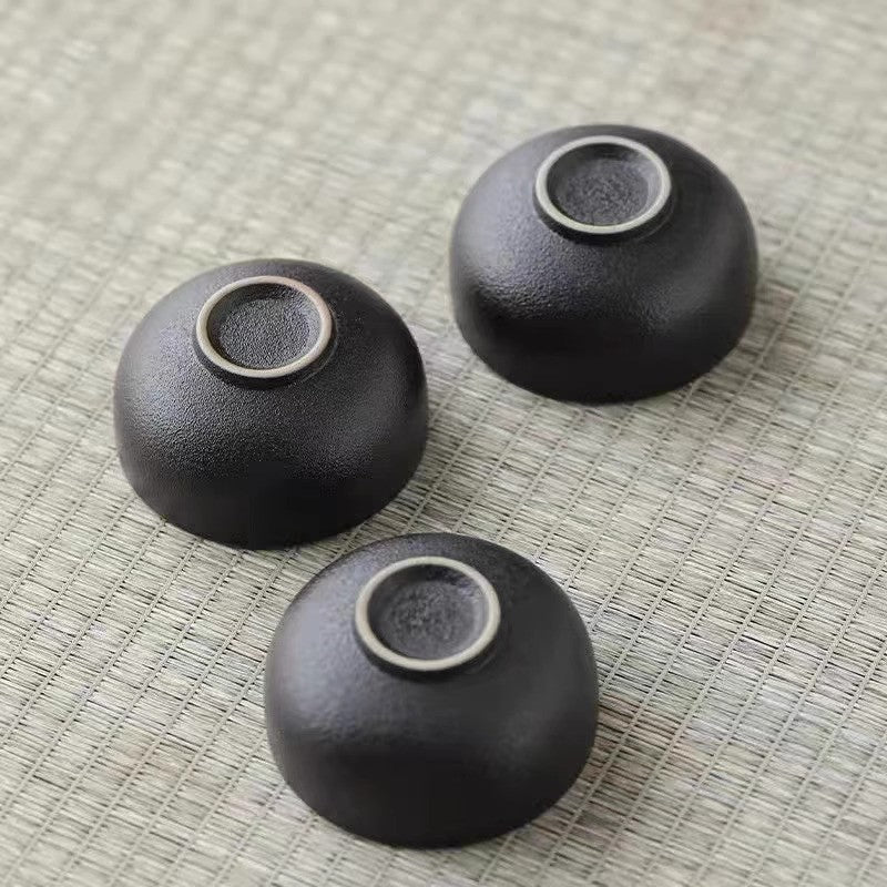 50ML Premium Black Pottery Tea Cup Master's Cup Kung Fu Tea Set Tea Tasting Cup