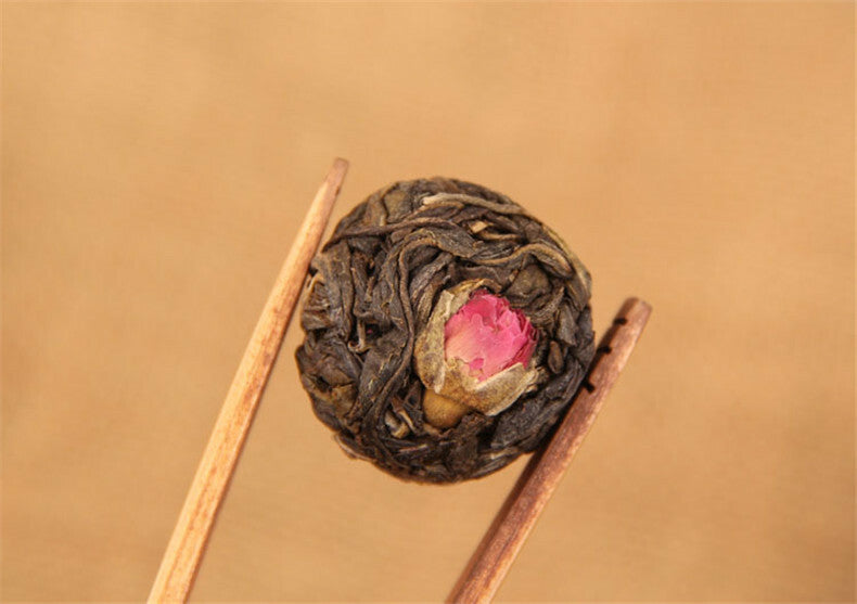 500g Herbal Tea Handmade FlowerRose Tea Chinese Ancient Tree Puer Tea Green Food