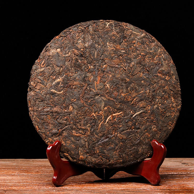357g Old Pu'er Yunnan Pu'er Tea Mature Tea Yunnan Qizi Cake Aged and Fragrant