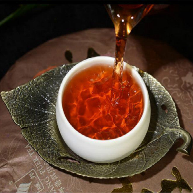 Premium Ripe Pu-erh Tea Cake Cooked Puerh Tea Black Tea Original Pu'er Tea 357g