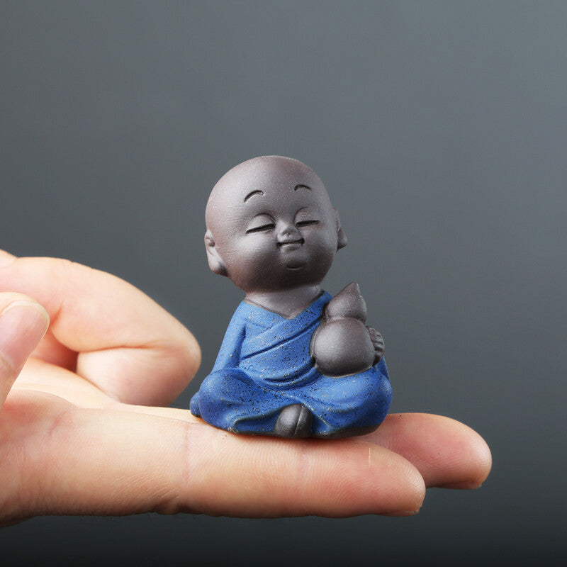One Tea Pet Little Monk Zisha Tea Pet Lovely House Decoration Tea Play Mascot