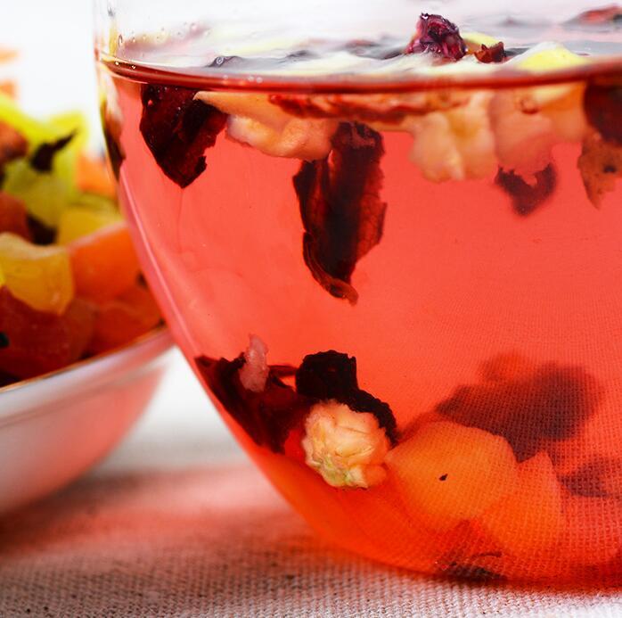 Dried Fruit Tea Paris Champs Flower Tea Orange Cherry Roselle Hawthorn Tea