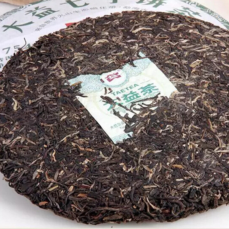 2012 Year Dayi 7542 Shen Puer Tea Random Batch TAETEA Raw Pu-erh Tea 357g