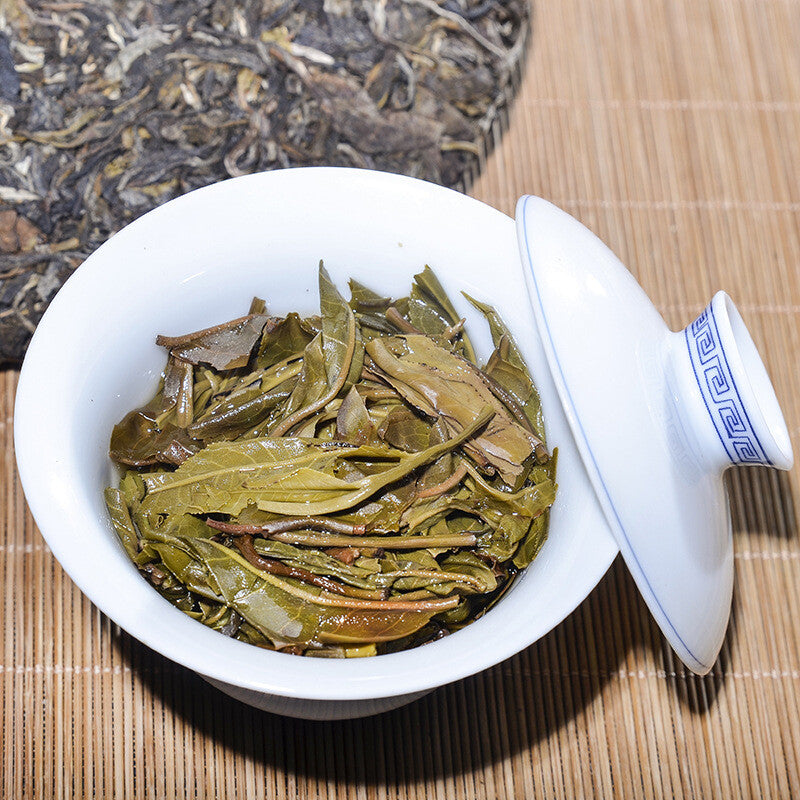 357g Organic Pu'er Tea Raw Tea Cake Tea Banzhang Ancient Tree Pu'er Raw Tea Cake