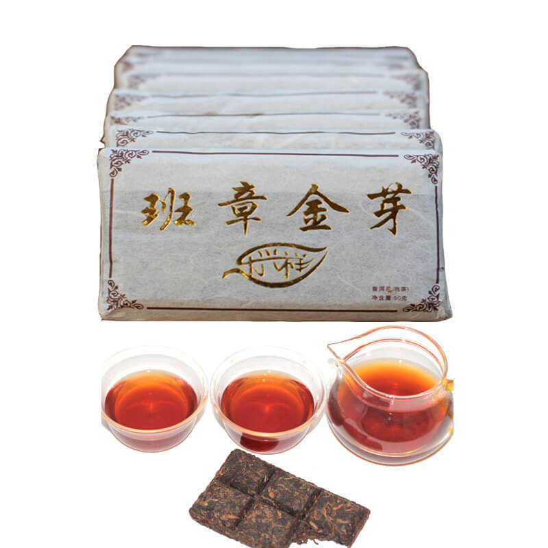 Top Quality Shu Puer Pu'er Tea Chinese Yunnan 50g Ripe Puerh Tea Brick Black Tea
