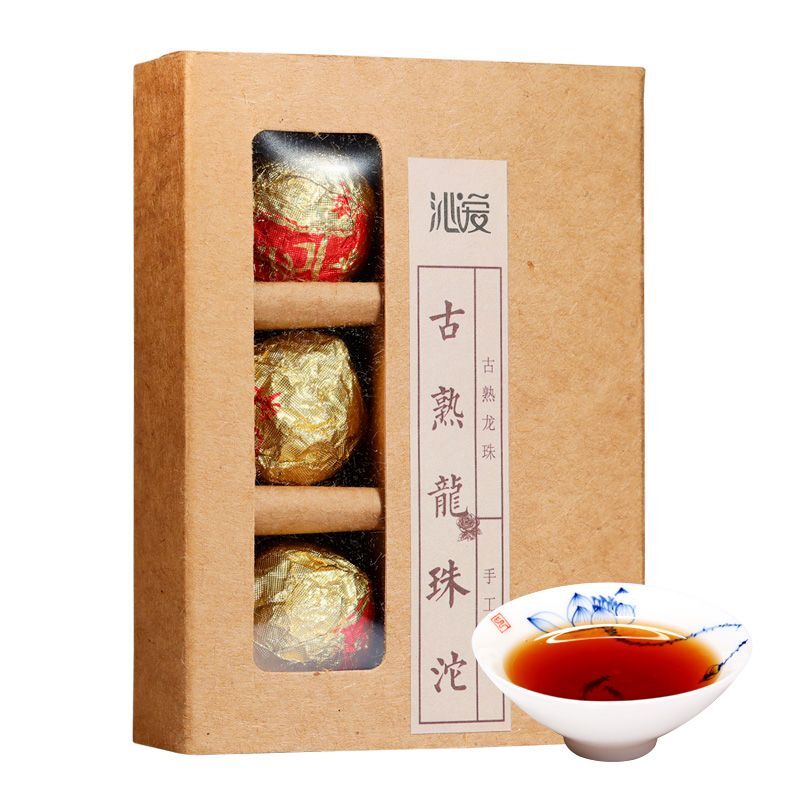 Ancient Tree Dragon Ball Mini Tuo Tea Pu'er Ripe Tea Yunnan Menghai Ripe Tea