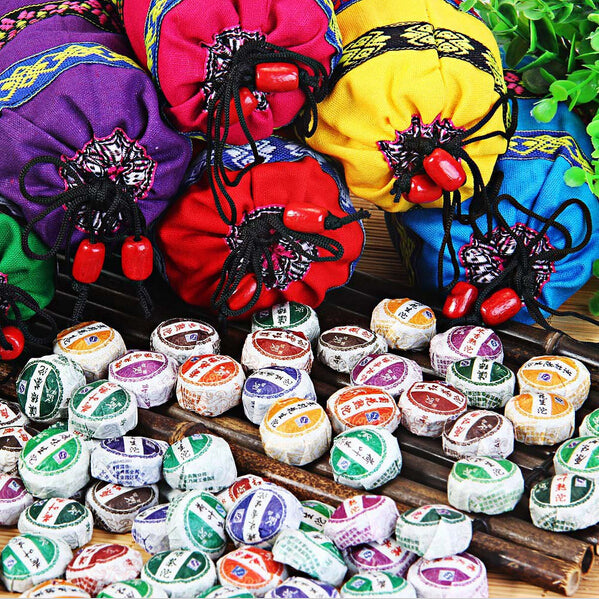 10 Kinds Different Tastes 30Pcs/bag Chinese Tea Puer Cooked Raw Tea Puerh Tea