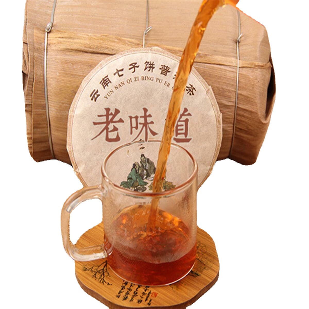 100g Ripe Tea Natural Pu-erh Tea Old Ban Zhang Shu Cha China Yunnan Black Tea
