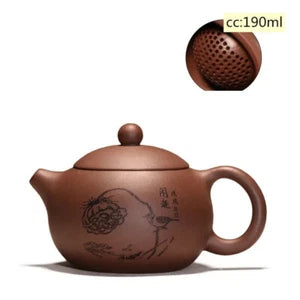 Yixing tea pot purple clay Xishi teapot beauty kettle Raw ore Handmade Tea set