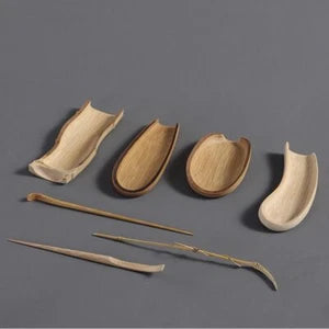 Natural Bamboo Tea Spoon Tea Needle Tea Ceremony Set|Bamboo Tea Accessories