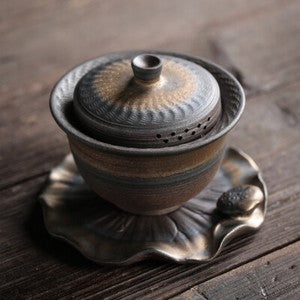 Tea Bowl Jumping Knife Teapot Teacup Kung Fu Tea Set Iron Glaze Tea Bowl