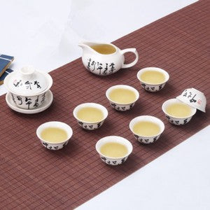 Chinese Kungfu Tea Set Porcelain Gaiwan Tureen Covered Tea Bowl Tea Cup Portable