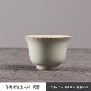 Ruyao Tea Cup Master Cup Kung Fu Tea Drinking Ceramic Tea Cup