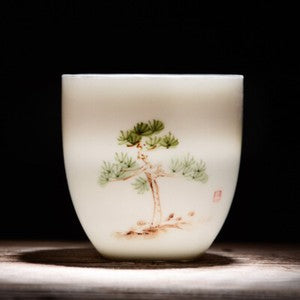 6 Pcs/lot Teacups Drinkware Chinese Kung Fu Tea Cup Ceramic Porcelain Tea Set