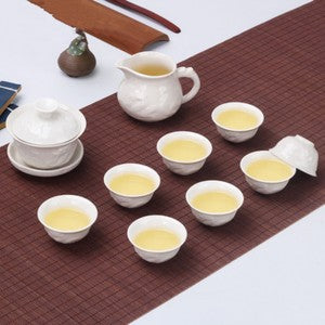 Chinese Kungfu Tea Set Porcelain Gaiwan Tureen Covered Tea Bowl Tea Cup Portable