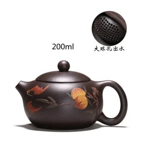 Yixing tea pot purple clay Xishi teapot beauty kettle Raw ore Handmade Tea set