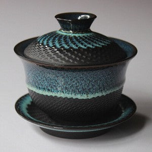 Dehua Kiln change Ceramic Gaiwan Tea cup Handmade Tea tureen Chinese Retro Tea