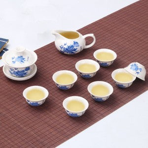 Chinese Ceramic Tea Set Kung Fu Tea Ceremony Gaiwan Tea Cup Set