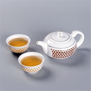 Kungfu Tea Set China Creative Tea Pot Gaiwan Porcelain Matching Tea Cup Pitcher