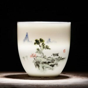 6 Pcs/lot Teacups Drinkware Chinese Kung Fu Tea Cup Ceramic Porcelain Tea Set