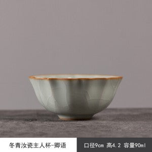 Ruyao Tea Cup Master Cup Kung Fu Tea Drinking Ceramic Tea Cup