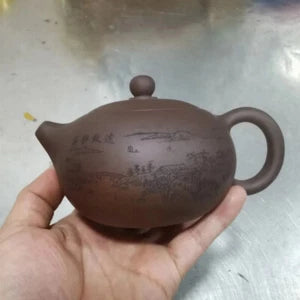 Yixing tea pot purple clay Xishi teapot beauty kettle Raw ore Handmade Tea set