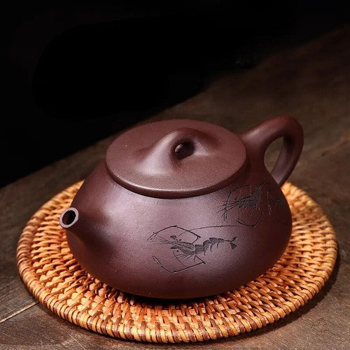 Chinese Yixing Purple Clay Teapot Shipiao Teapot Gongfu Teapot zisha Tea Set cup