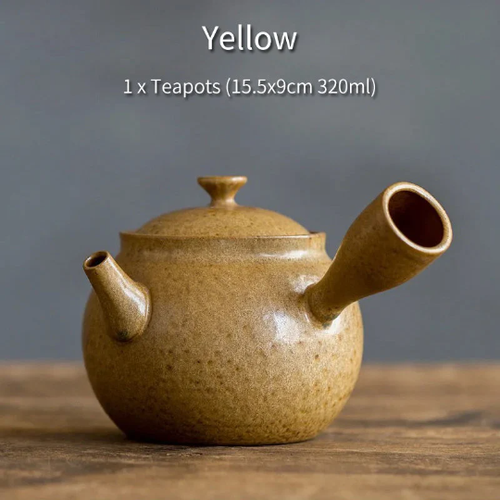Ceramic Kyusu Teapots Gongfu Tea Pot 320ml