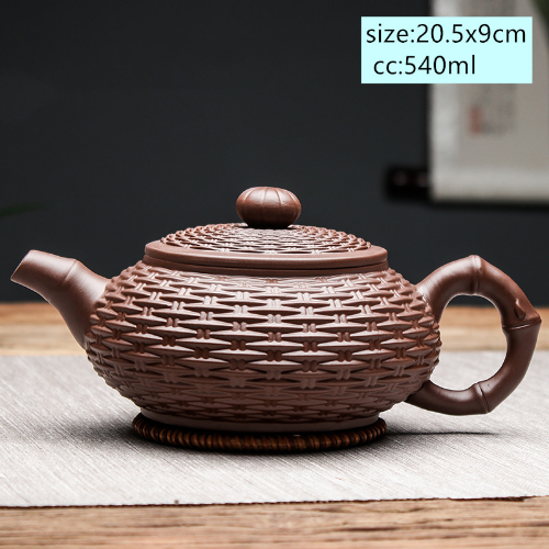 Chinese Yixing Tea Pot Purple Clay Xishi Filter Teapot Kettle Handmade Tea Set