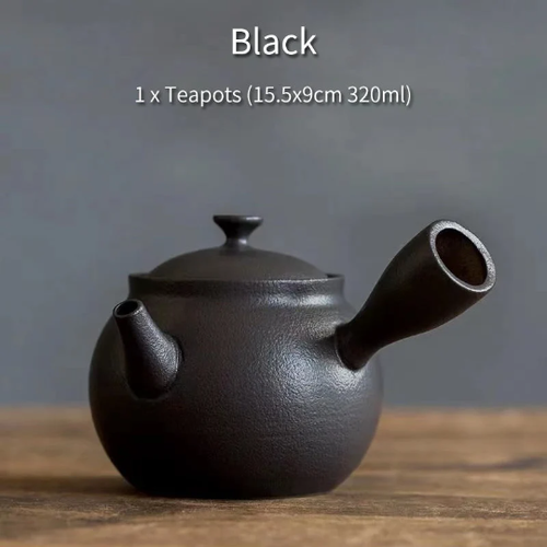 Ceramic Kyusu Teapots Gongfu Tea Pot 320ml